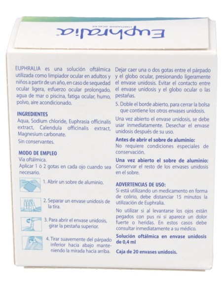 Euphralia Colirio 20 Monodosis Boiron