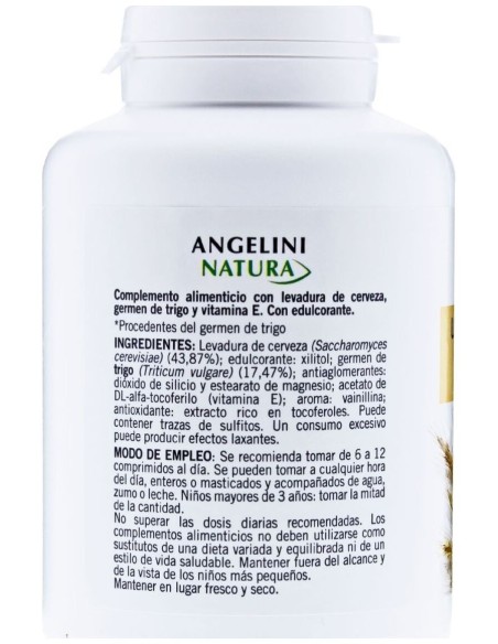 Angelini Levadura De Cerveza Y Germen Trigo, 200 Comprimidos