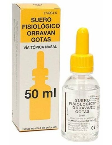 Suero Fisiologico Orravan Gotas 50 C.C.