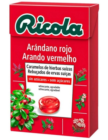 Ricola Caramelos Sin Azúcar De Arándano Rojo, 50 G