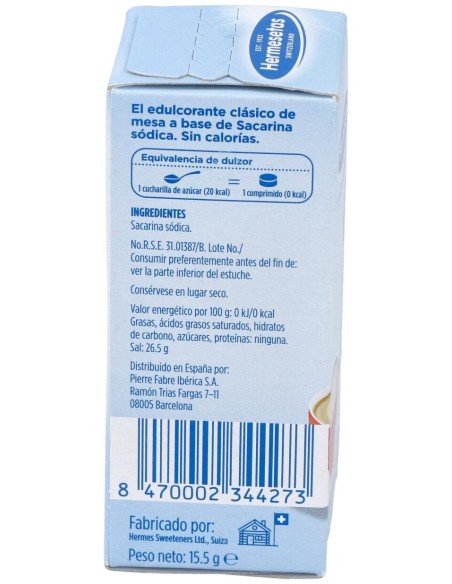 Hermesetas Original Sacarina, 1200 Comprimidos