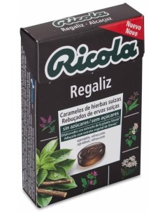 Ricola Caramelos Sin Azúcar Regaliz, 50 G