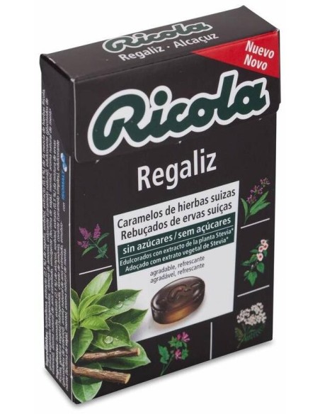 Ricola Caramelos Sin Azúcar Regaliz, 50 G