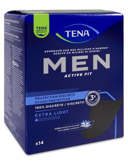 Tena Men Escudo Protector, 14 Uds