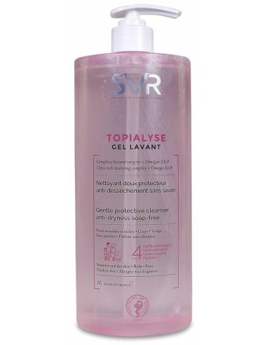 Svr Topialyse Gel Lavant Gel Limpiador Calmante Hidratante 24H 1L
