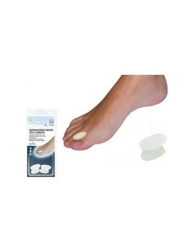 Herbi Feet Separador Dedos Carrete Talla S, 2 Unidades
