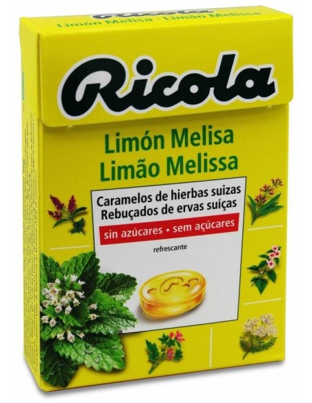 Ricola Caramelos Limón Melisa Sin Azúcar, 50 G