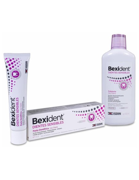 Pack Isdin Bexident Dientes Sensibles Colutorio + Pasta Dentífrica, 2 Uds