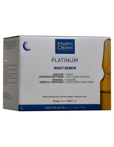 Martiderm Platinum Night Renew, 30 Ampollas