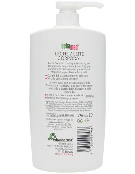 Sebamed Leche Corporal Pieles Normales Y Sensibles 2X750Ml