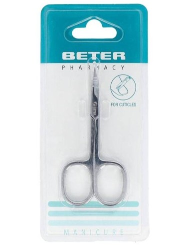 Beter Tijera Manicura Pieles Cromada Curva Profesional
