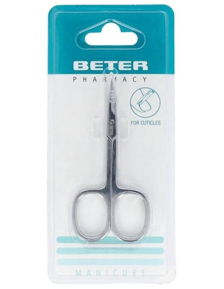 Beter Tijera Manicura Pieles Cromada Curva Profesional
