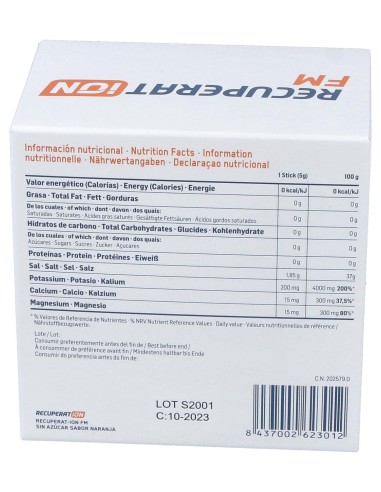 Recuperat-Ion Fm Sabor Naranja Sin Azúcar, 20 Sobres