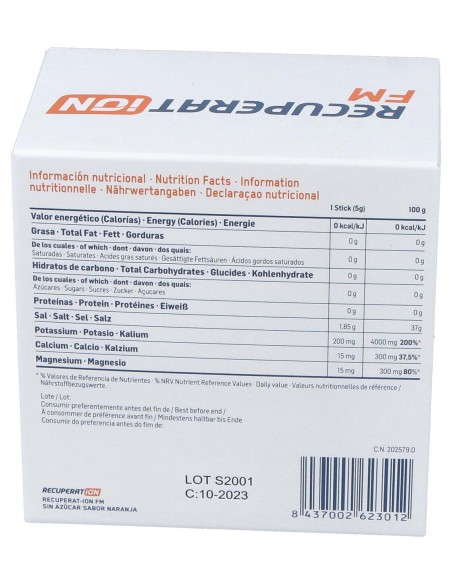 Recuperat-Ion Fm Sabor Naranja Sin Azúcar, 20 Sobres
