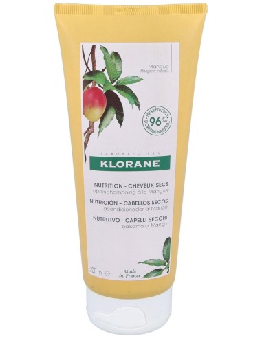 Klorane Bálsamo Para Después Del Champú A La Manteca De Mango, 200 Ml