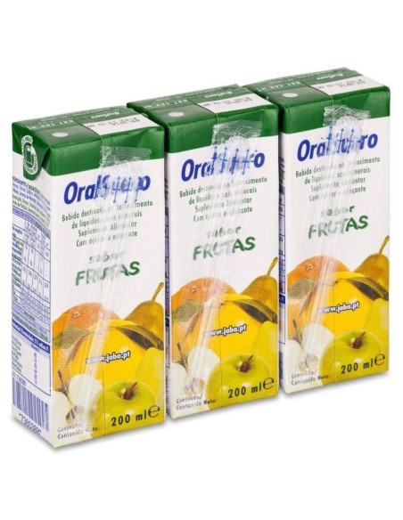 Oralsuero Sabor Frutas, 3 X 200 Ml