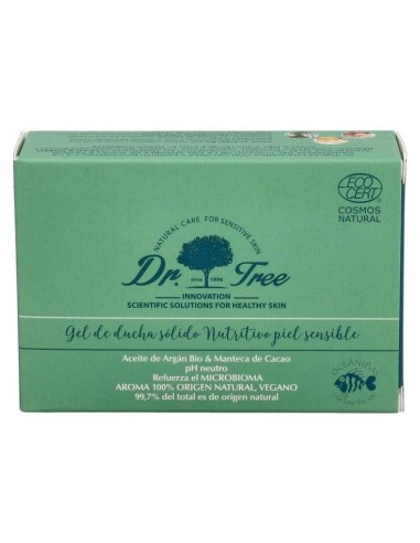 Dr. Tree Gel De Ducha Sólido Nutritivo Piel Sensible, 120 G