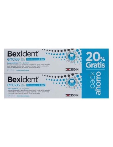 Isdin Bexident Encías Uso Diario Cpc + Cymenol Pasta 2X125Ml