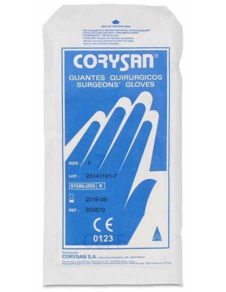 Corysan Guantes Quirúrgicos Esterilizados Talla 7.5, 2 Uds