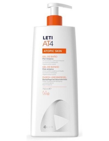 Leti At4 Gel De Baño Dermograso, 750 Ml