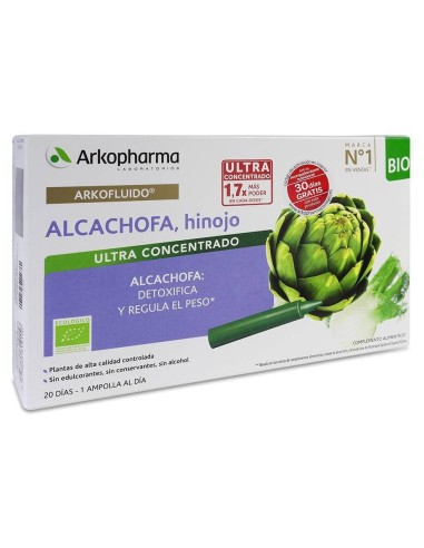 Arkopharma Arkofluido Alcachofa E Hinojo, 20 Ampollas