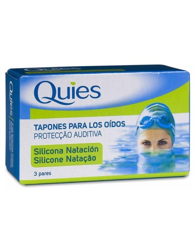 Tapones Natacion Silicona Adultos 6Ud. Quies