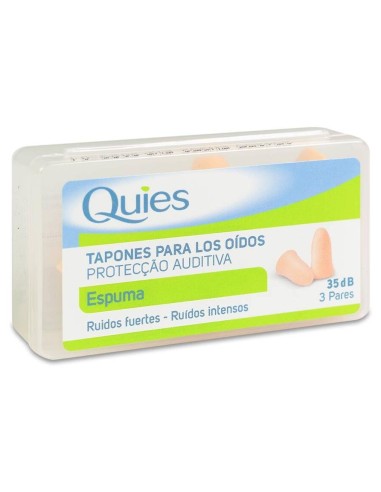 Quies Tapones Espuma Color Carne, 6 Unidades