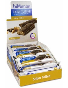 Bimanán Beslim Barritas Sabor Toffee Caramelo, 30 Barritas
