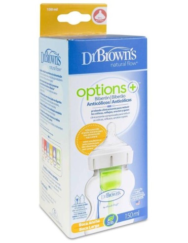 Dr. Brown'S Options+ Biberón Boca Estrecha 120 Ml, 1 Ud