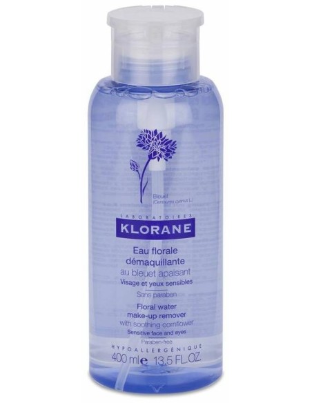 Klorane Agua Floral Calmante Desmaquillante Al Aciano, 400 Ml