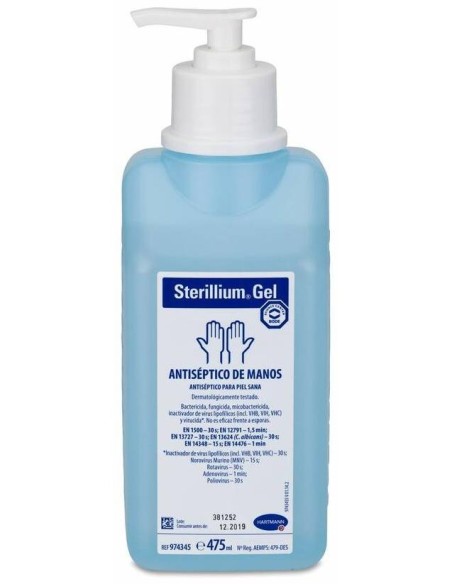Sterillium Gel Biocida Antiséptico De Piel Con Válvula, 475 Ml