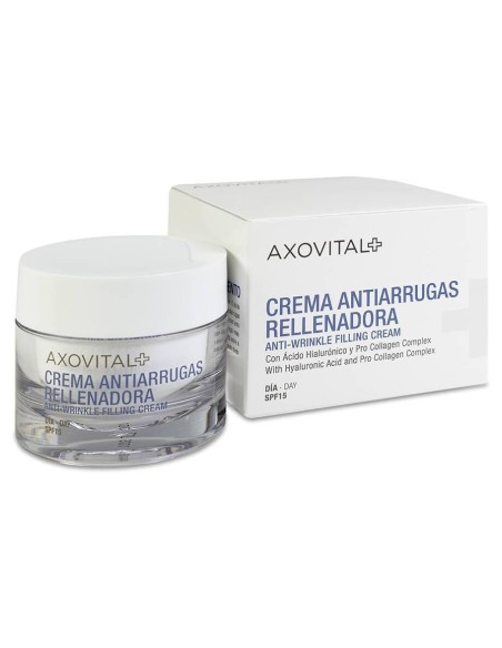 Axovital Crema Antiarrugas Rellenadora Día Spf 15, 50 Ml