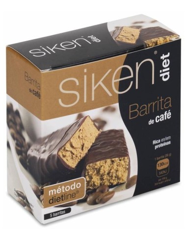 Siken Diet Barritas Café, 5 Uds