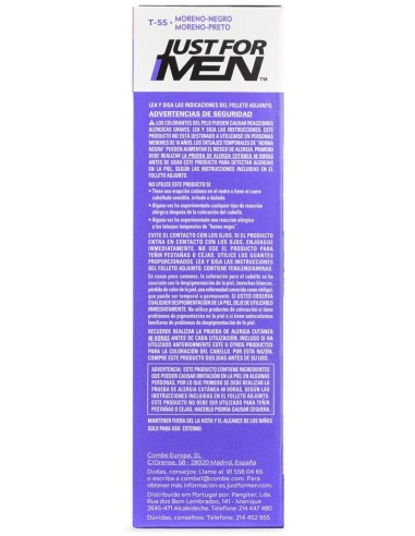 Just For Men Touch Of Grey Tono Moreno Negro T55