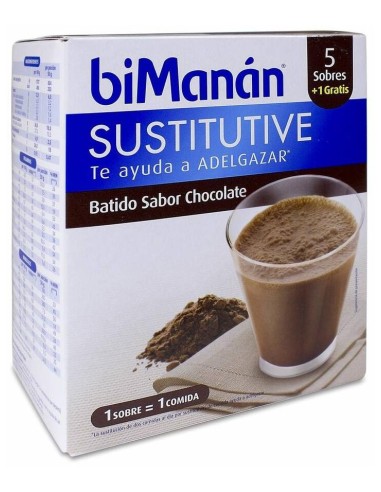 Bimanán Batido De Chocolate, 5 Uds