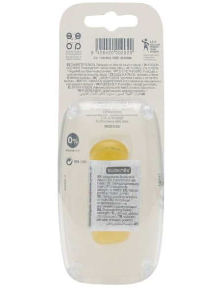 Suavinex® Fusión Chupete Anatómico Tetina Látex Para Más De 12 Meses 2Uds