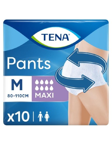 Tena Pants Maxi Talla Mediana, 10 Uds