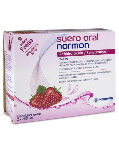 Suero Oral Normon Fresa 2 Bricks X 250Ml