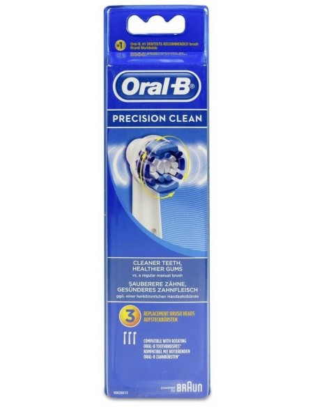 Oral-B Recambio Cepillo Dental Eléctrico Recargable Precision Clean, 3 Uds