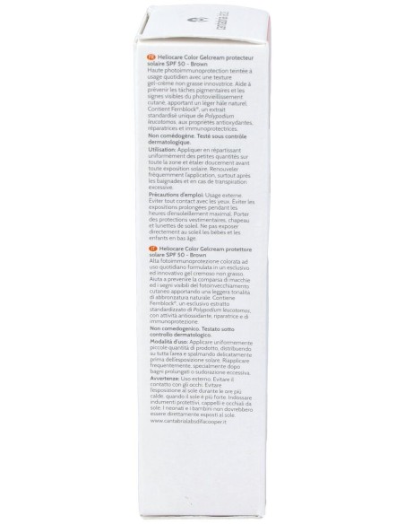 Heliocare Color Gelcream Protector Solar Brown Spf50 50Ml