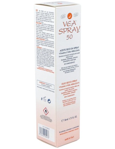 Vea Aceite Corporal Seco Spray, 50 Ml
