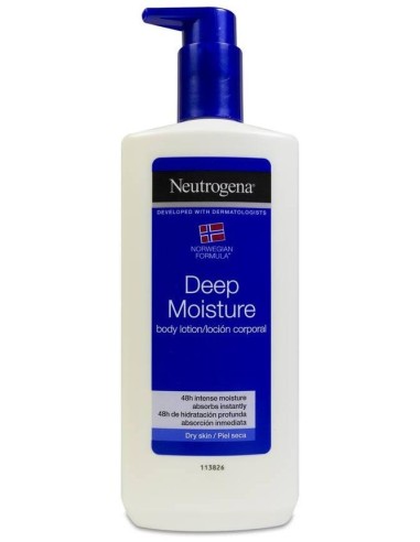 Neutrogena Fórmula Noruega Hidratación Profunda Loción Corporal Piel Seca, 400 Ml