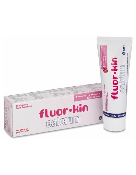 Fluor Kin Calcio Pasta Infanti Fresa 2-6 A 75Ml