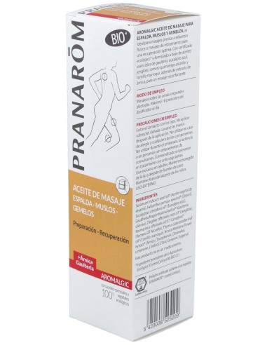 Pranarom Aceite De Masaje Aromalgic Espalda-Muslos-Gemelos, 100 Ml