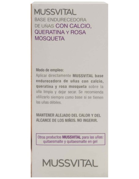 Mussvital Base Endurecedora De Uñas, 14 Ml