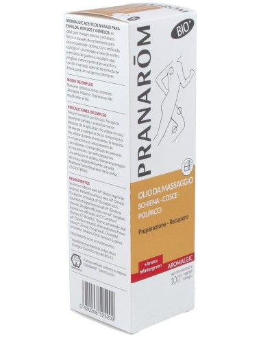Pranarom Aceite De Masaje Aromalgic Espalda-Muslos-Gemelos, 100 Ml