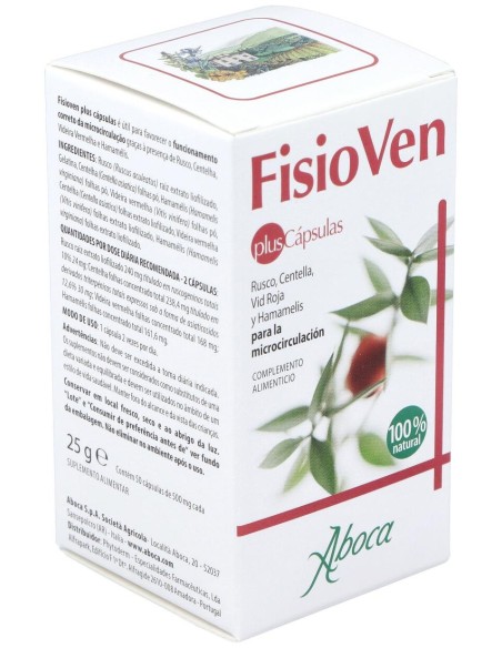 Aboca Fisioven Plus, 50 Cápsulas