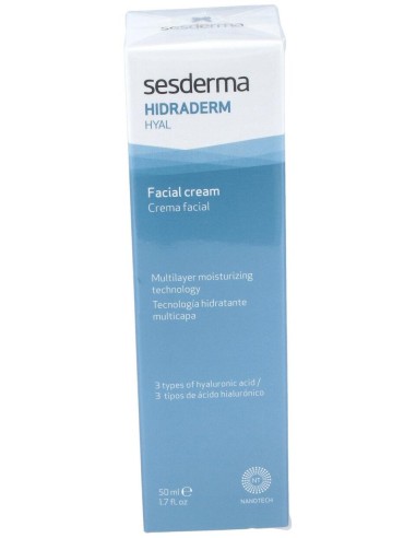Sesderma Hidraderm Hyal Crema Hidratante Facial, 50 Ml