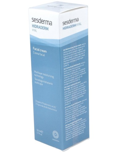 Sesderma Hidraderm Hyal Crema Hidratante Facial, 50 Ml
