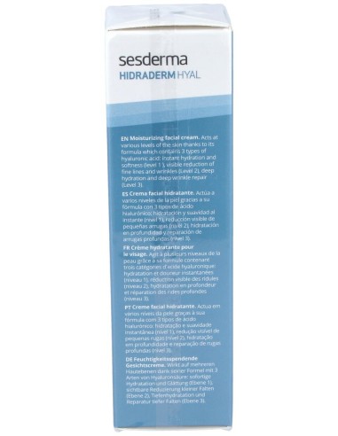 Sesderma Hidraderm Hyal Crema Hidratante Facial, 50 Ml